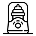 Bottle warmer icon, outline style