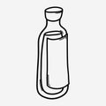 Bottle water doodle vector icon. Drawing sketch illustration hand drawn line eps10 Royalty Free Stock Photo
