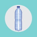Bottle of water flat vector design icon