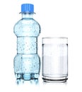 Bottle of water and glass Royalty Free Stock Photo