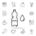 bottle of water icon. Food and drink icons universal set for web and mobile Royalty Free Stock Photo