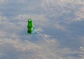 Bottle of water in the lake Royalty Free Stock Photo