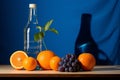 Grapes alcohol blue vintage organic bottle closeup orange group wine drink vine
