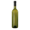 bottle of wine without a label on a white background Royalty Free Stock Photo