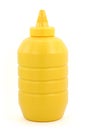 A bottle of yellow mustard