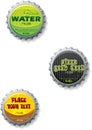 BOTTLECAP CAP STOPPERS CLOSE Royalty Free Stock Photo