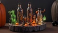 Bottled Halloween: Spooky Miniature World in Glass