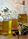 Bottled olive oil Royalty Free Stock Photo