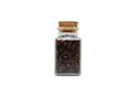 Bottled Rice, Jasmine rice, Brown rice, Black rice, isolate on white background