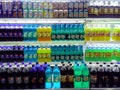 Bottled Soda and Softdrinks sold in a Grocery Royalty Free Stock Photo
