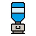 Bottled water cooler icon vector flat Royalty Free Stock Photo