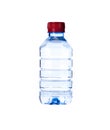 Bottled water isolated over a white background Royalty Free Stock Photo