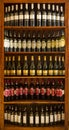 Bottled wines in a Greek cellar.
