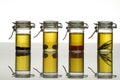 Bottles of aromatic oil