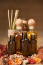 Bottles of Aromatic SPA Oil Royalty Free Stock Photo