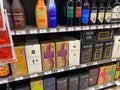 A Bottles and Boxes of various wine at a Publix liqour store