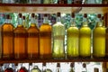 Brazilian drink, bottles of cachaca