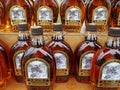 Bottles of Canadian made maple syrup
