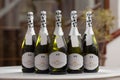 Bottles of champagne for the wedding Royalty Free Stock Photo