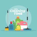 Bottles cleaning products Royalty Free Stock Photo