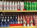 Bottles of Coca-Cola for sale in Coca-Cola gift shop.