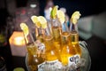 Bottles of Corona beer in a bucket Royalty Free Stock Photo