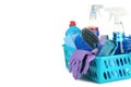 Detergent and cleaning tools Royalty Free Stock Photo