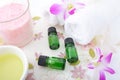 Bottles of essential oils Royalty Free Stock Photo