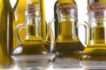 Bottles of extra virgin olive oil Royalty Free Stock Photo