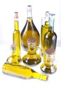 Bottles of extra virgin olive oil Royalty Free Stock Photo