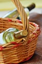 Bottles of fine italian white wine Royalty Free Stock Photo