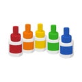 Bottles of flavor for electronic cigarette icon