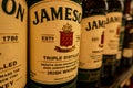 Bottles of Jameson Irish Whiskey