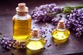 Bottles Of Lavender Essential Oil Or Extract