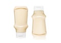 Bottles of light egg classic mayonnaise on white background Royalty Free Stock Photo