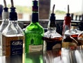 Bottles of Liquor at a bar in Savannah Georgia