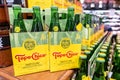 Bottles of made in mexico Topo Chico brand carbonated mineral water with natural lime flavor