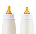 Bottles with milk for a baby Royalty Free Stock Photo