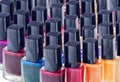 Bottles of nail polish Royalty Free Stock Photo