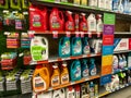 Bottles of pet carpet stain and odor remover in a Petsmart store in Orlando, FL