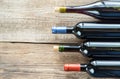 Bottles with red wine Royalty Free Stock Photo