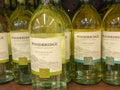 Bottles of Robert Mondavi Woodbridge Chardonnay Wine at a Kroger Grocery Store