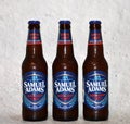 Bottles of Samuel Adams Boston Lager Royalty Free Stock Photo
