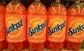 Bottles of Sunkist Orange Soda