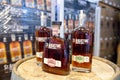 Bottles of whiskey on Display at St. Augustine Distillery