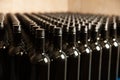 Bottles of wine in winecellar redy for packing and delivery Royalty Free Stock Photo