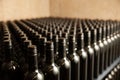 Bottles of wine in winecellar redy for packing and delivery Royalty Free Stock Photo