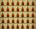 Bottles of Woodford Reserve Bourbon on Display Royalty Free Stock Photo