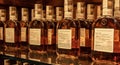 Bottles of Woodford Reserve Bourbon on Display Royalty Free Stock Photo