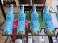 Bottles of Yeni Raki liqueur for sale Royalty Free Stock Photo
